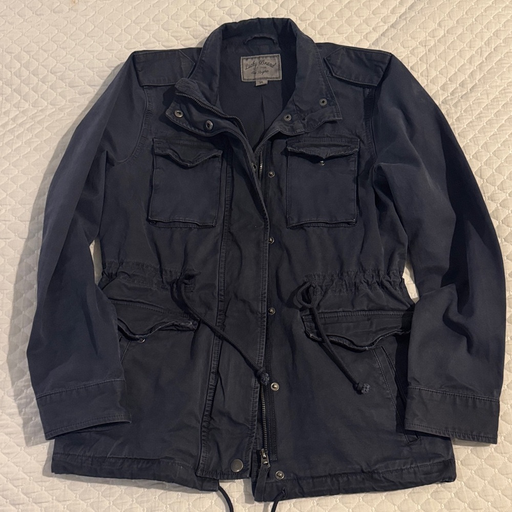 Lucky Brand Dark Blue Military Field Jacket